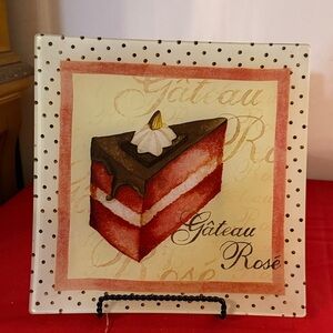 Gateau Rose 12 x 12 Cake Plate by Prima Donna
